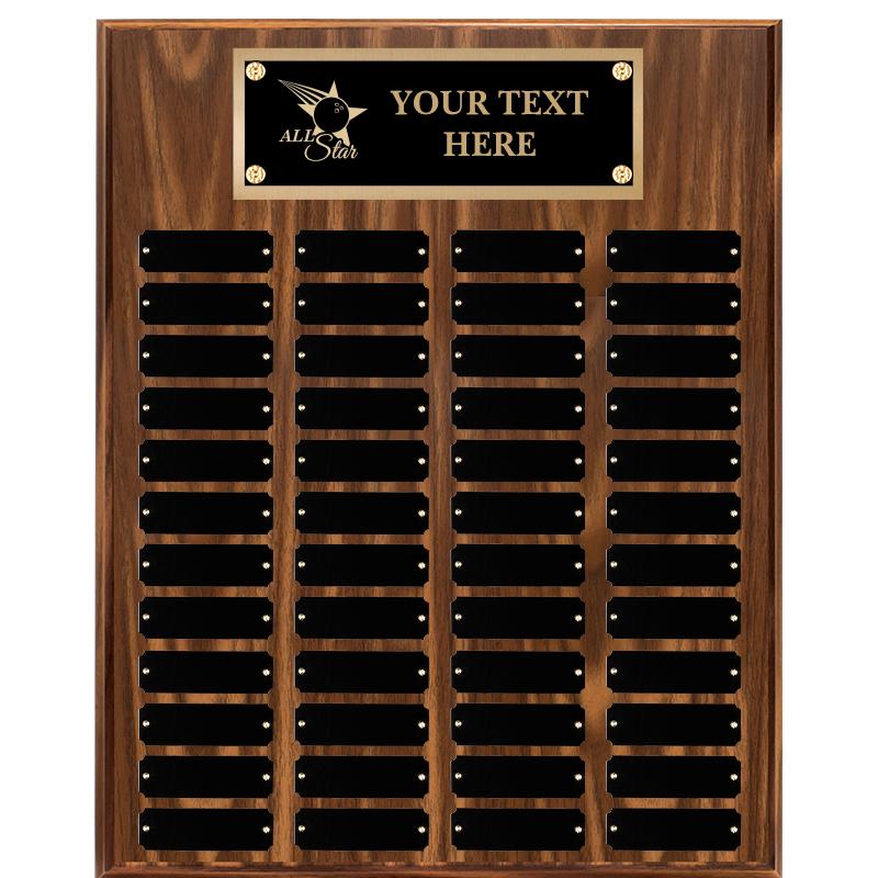 16"X20"48 PLT PRPTL WALNUT PLQ