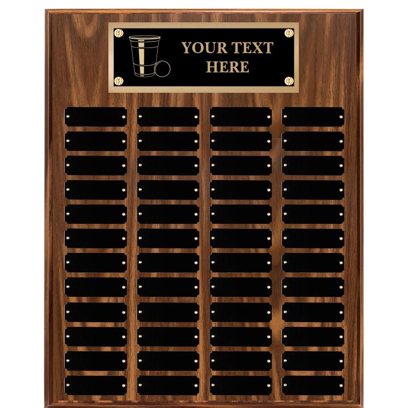 16"X20"48 PLT PRPTL WALNUT PLQ