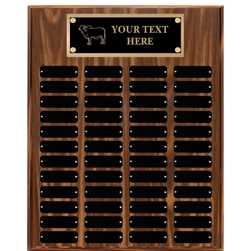 16"X20"48 PLT PRPTL WALNUT PLQ