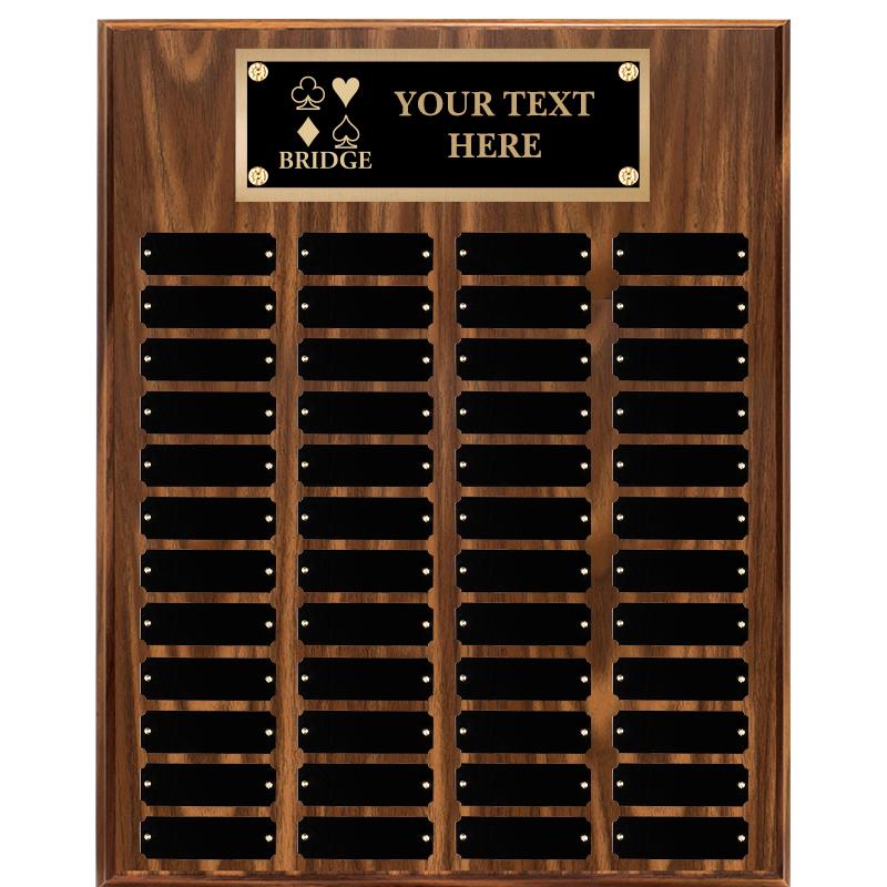 16"X20"48 PLT PRPTL WALNUT PLQ