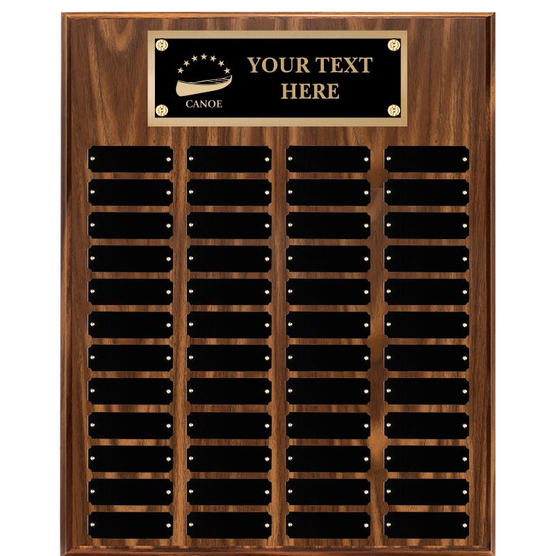 16"X20"48 PLT PRPTL WALNUT PLQ