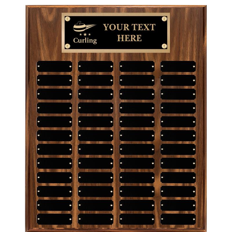 16"X20"48 PLT PRPTL WALNUT PLQ