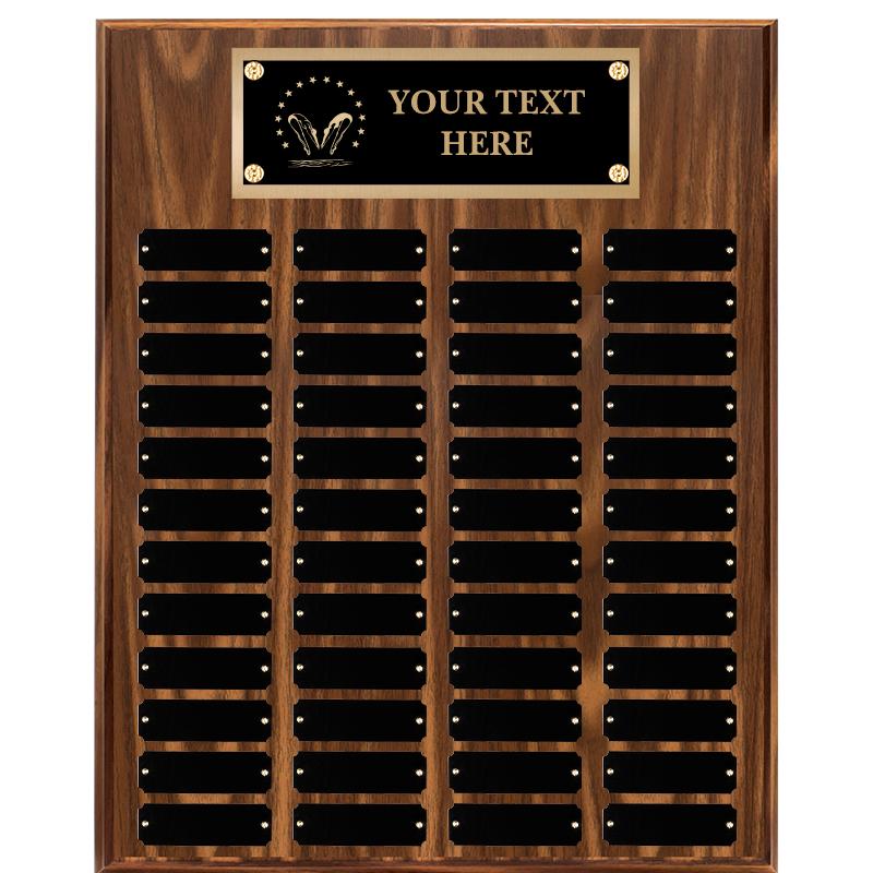 16"X20"48 PLT PRPTL WALNUT PLQ