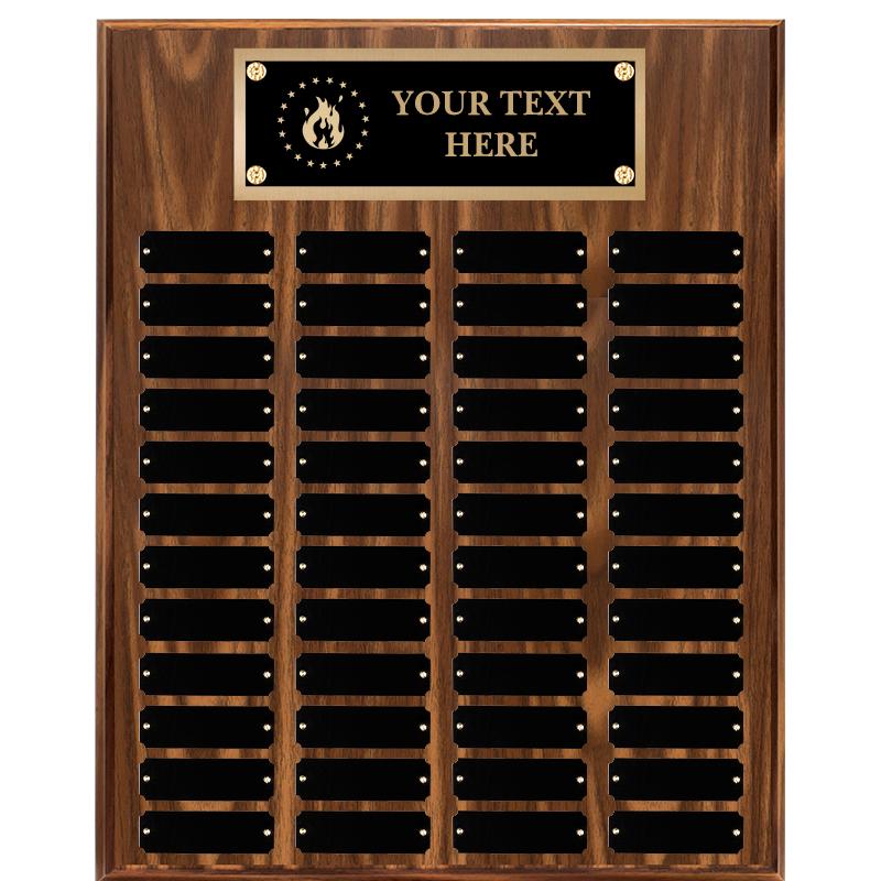 16"X20"48 PLT PRPTL WALNUT PLQ