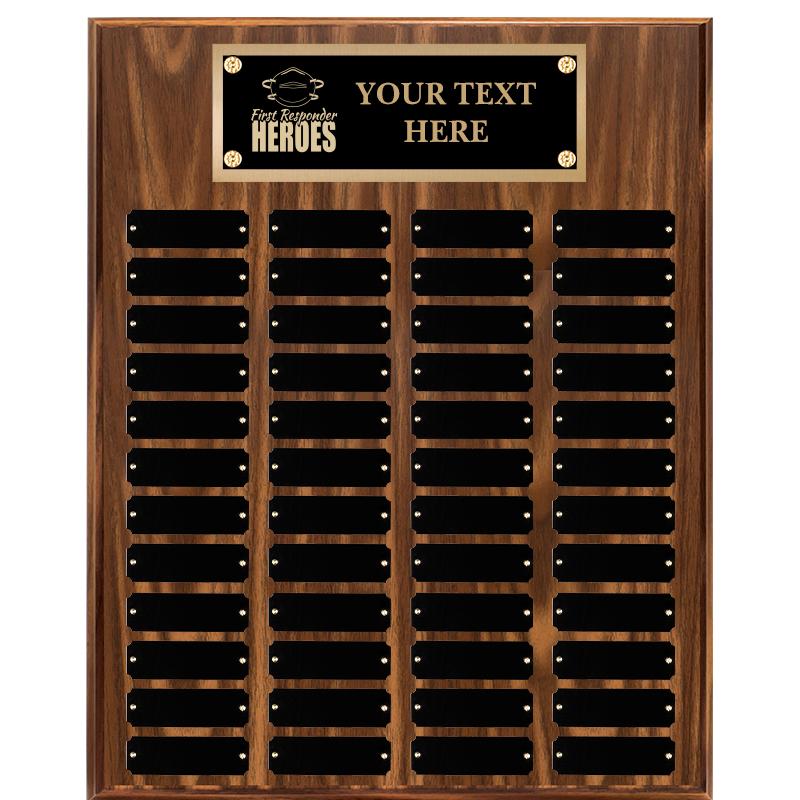 16"X20"48 PLT PRPTL WALNUT PLQ