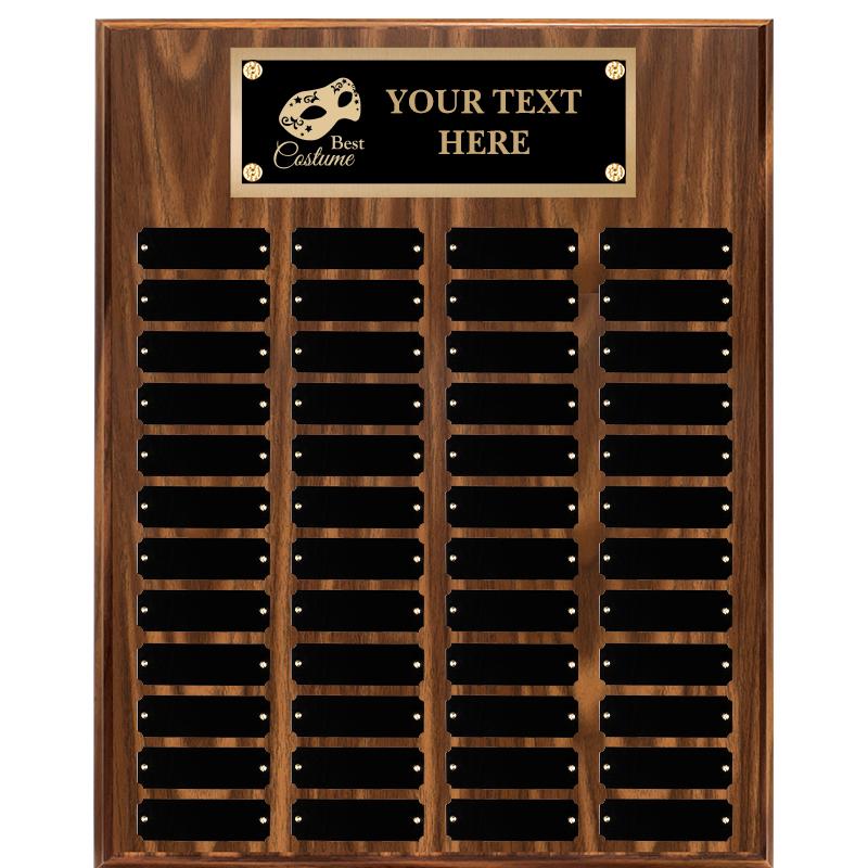 16"X20"48 PLT PRPTL WALNUT PLQ