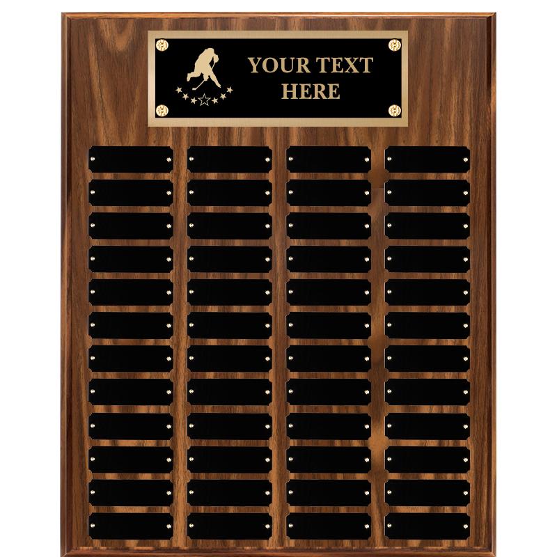 16"X20"48 PLT PRPTL WALNUT PLQ