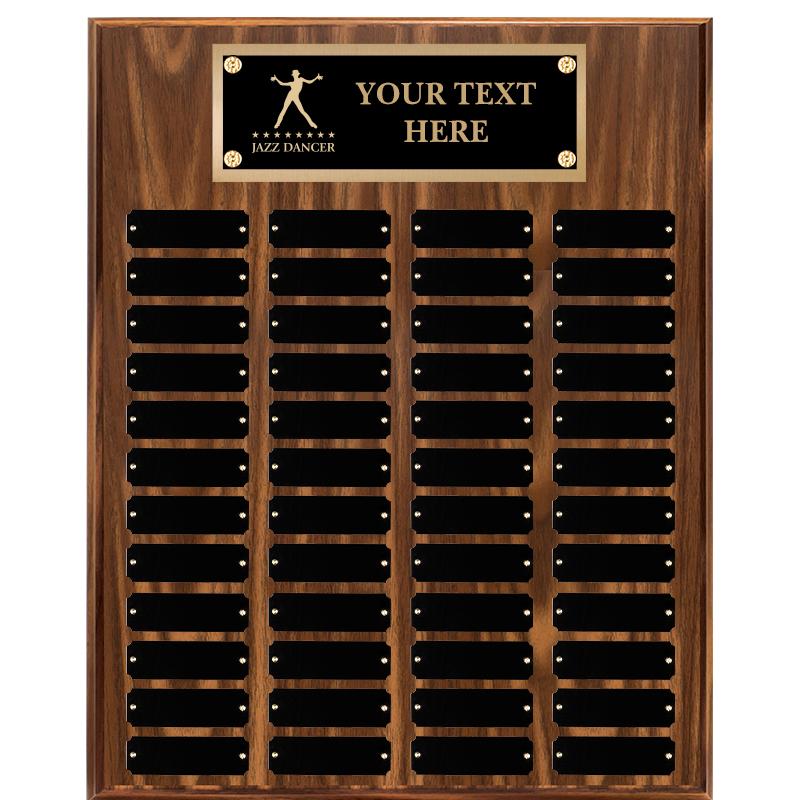 16"X20"48 PLT PRPTL WALNUT PLQ