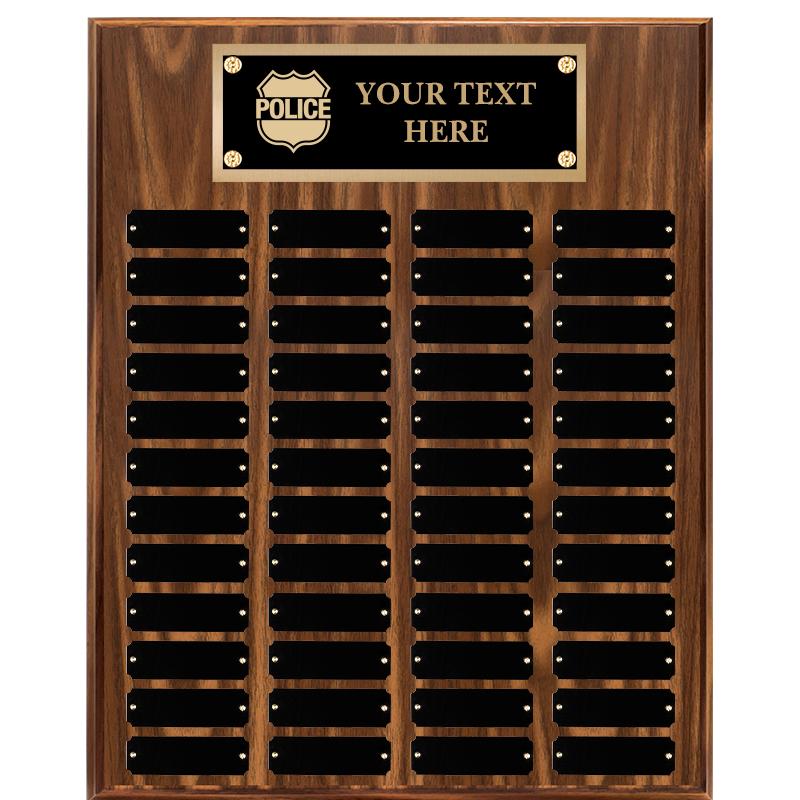 16"X20"48 PLT PRPTL WALNUT PLQ