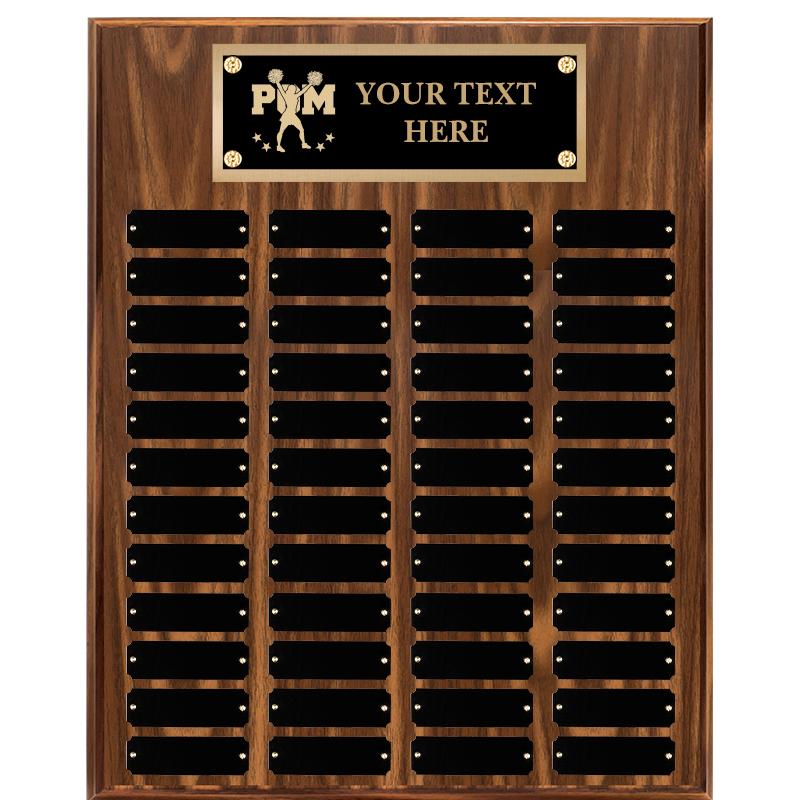 16"X20"48 PLT PRPTL WALNUT PLQ