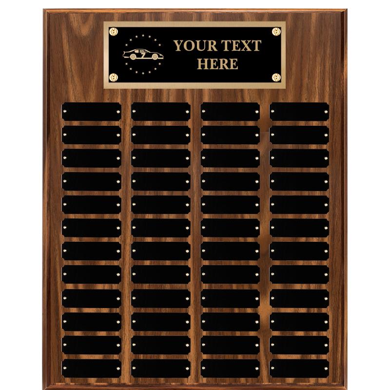 16"X20"48 PLT PRPTL WALNUT PLQ