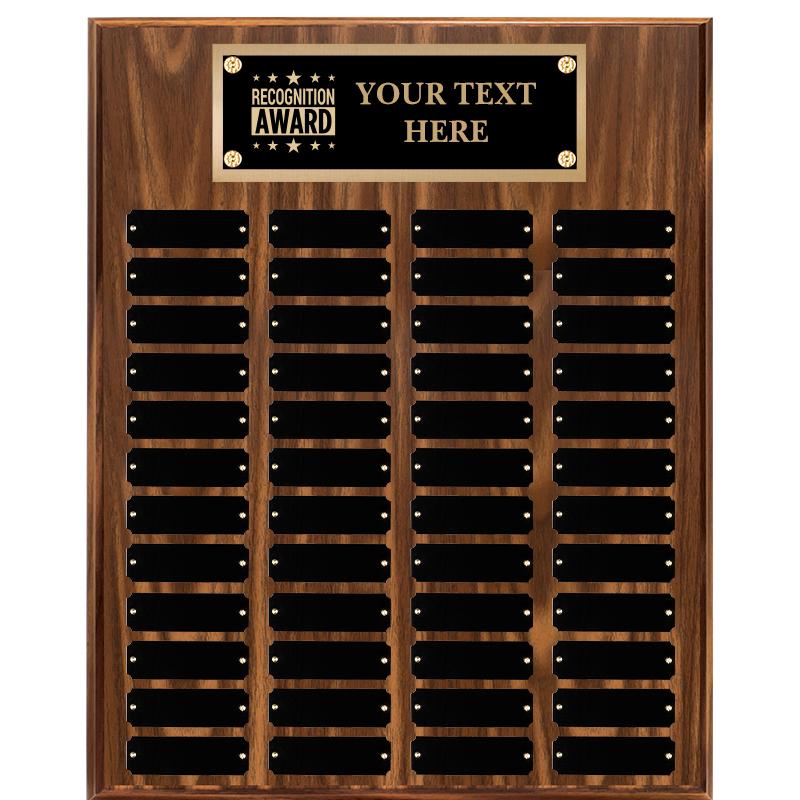 16"X20"48 PLT PRPTL WALNUT PLQ