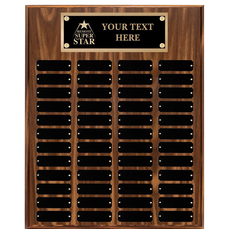 16"X20"48 PLT PRPTL WALNUT PLQ