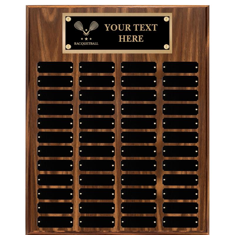 16"X20"48 PLT PRPTL WALNUT PLQ