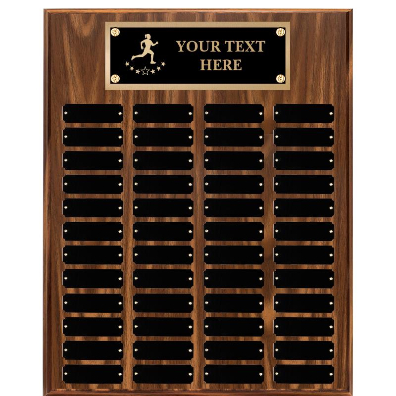 16"X20"48 PLT PRPTL WALNUT PLQ