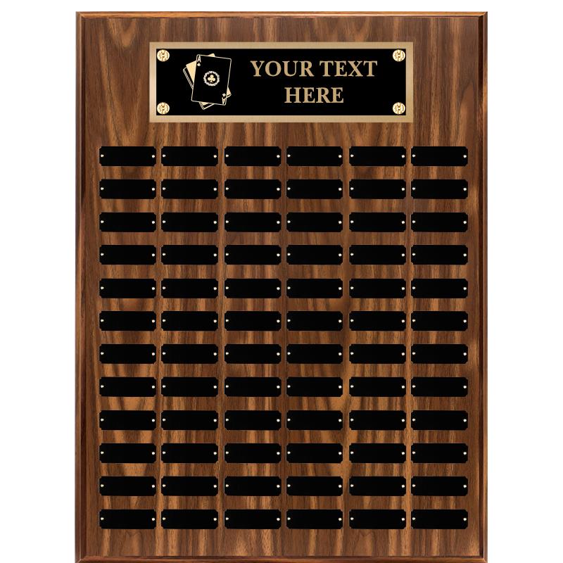 18"X24"72 PLT PRPTL WALNUT PLQ