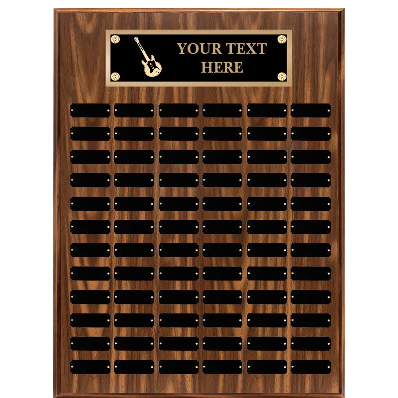 18"X24"72 PLT PRPTL WALNUT PLQ