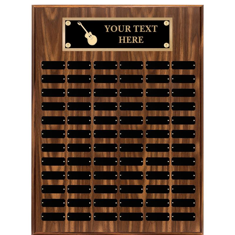 18"X24"72 PLT PRPTL WALNUT PLQ