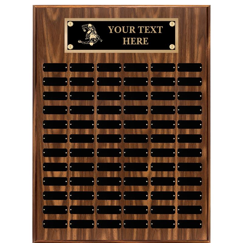 18"X24"72 PLT PRPTL WALNUT PLQ