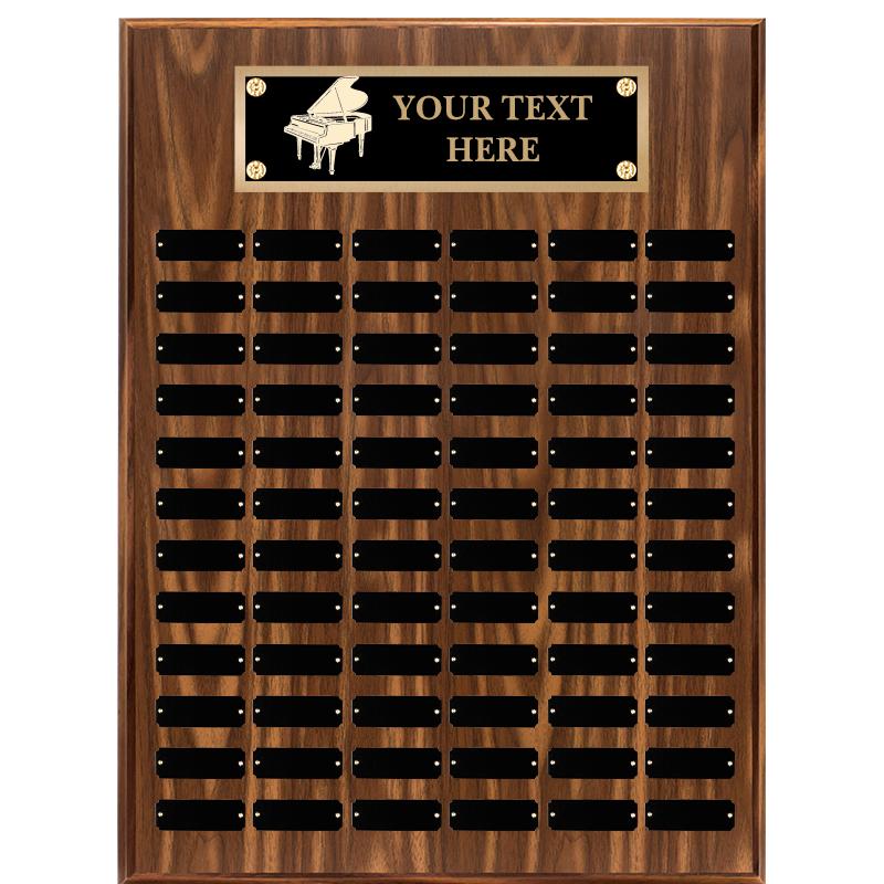 18"X24"72 PLT PRPTL WALNUT PLQ