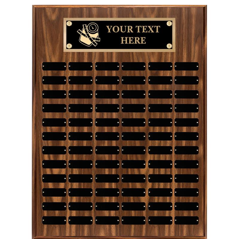 18"X24"72 PLT PRPTL WALNUT PLQ