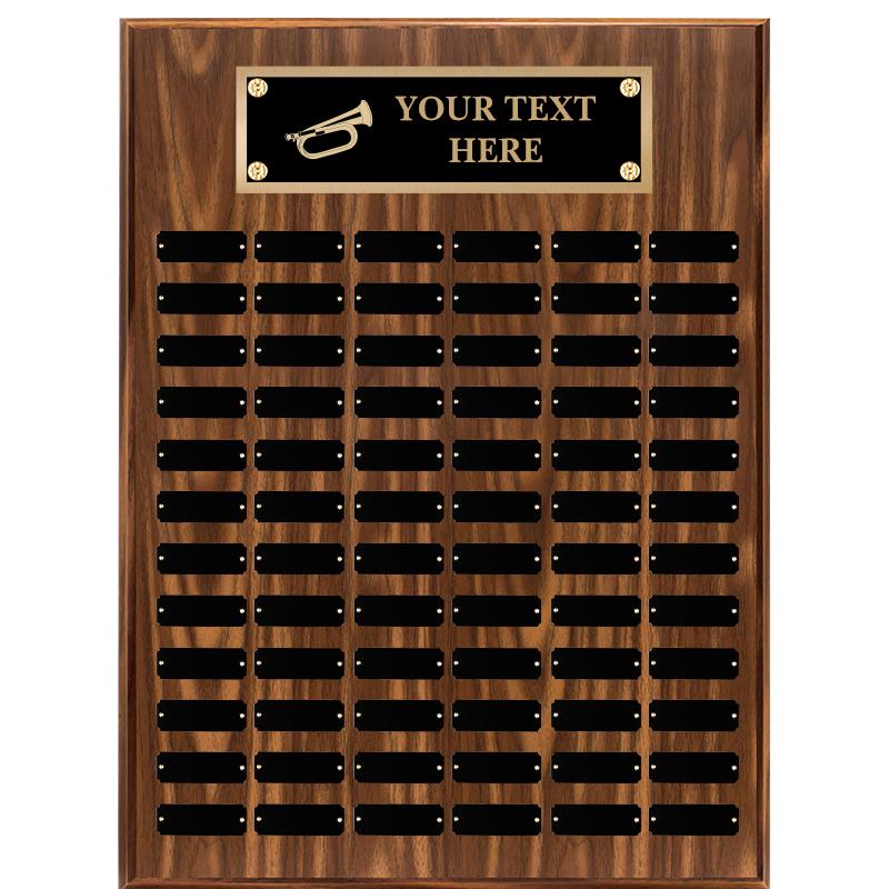 18"X24"72 PLT PRPTL WALNUT PLQ