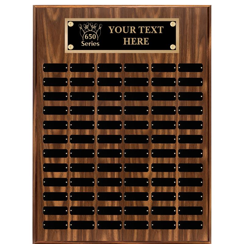 18"X24"72 PLT PRPTL WALNUT PLQ