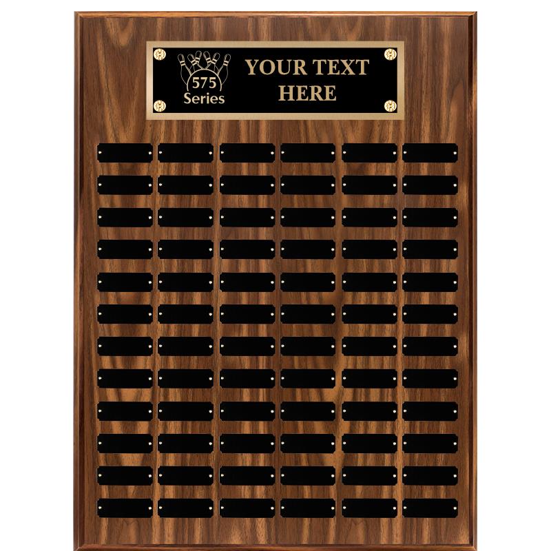 18"X24"72 PLT PRPTL WALNUT PLQ