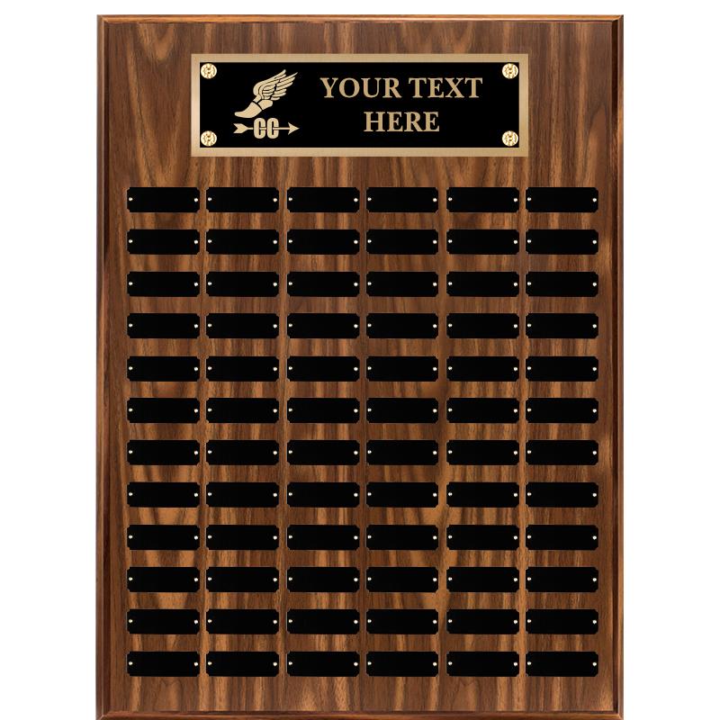 18"X24"72 PLT PRPTL WALNUT PLQ
