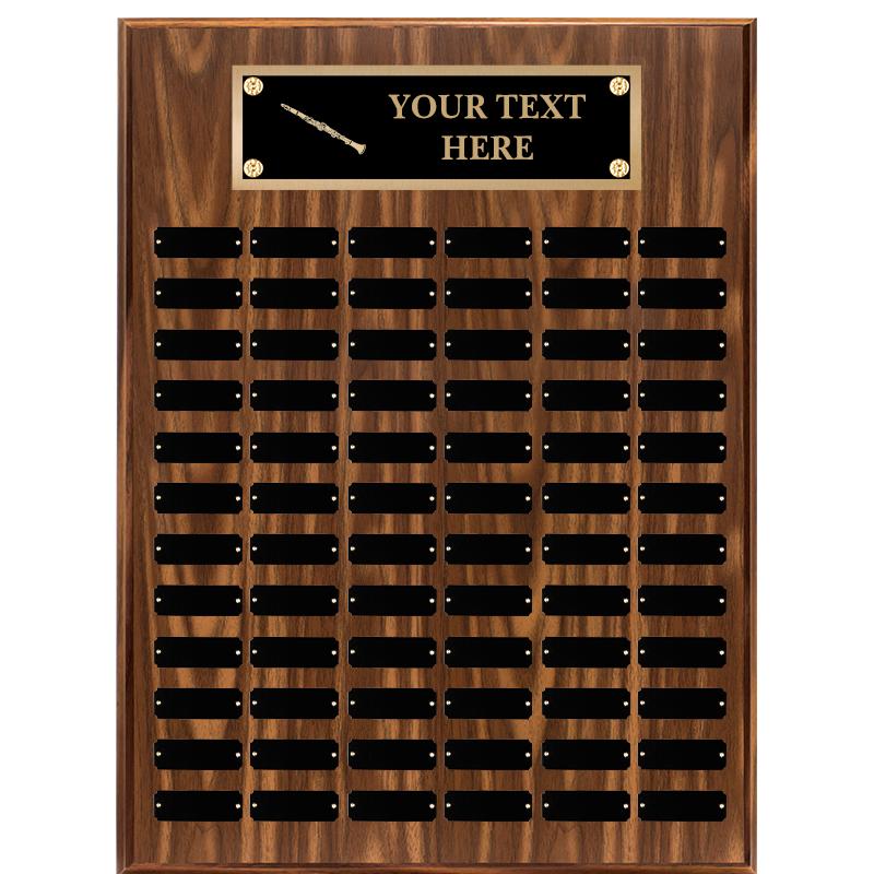 18"X24"72 PLT PRPTL WALNUT PLQ