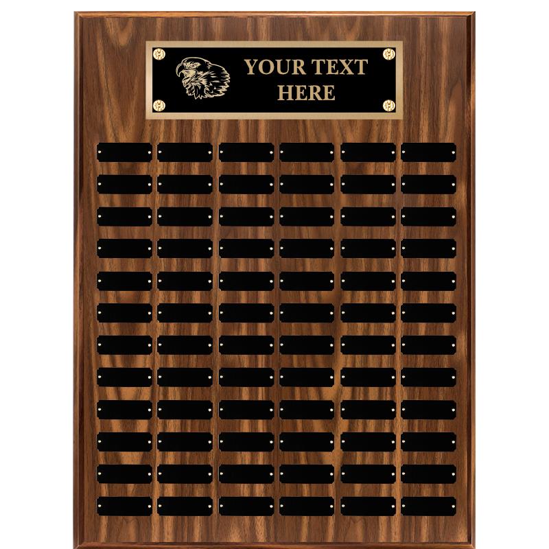 18"X24"72 PLT PRPTL WALNUT PLQ