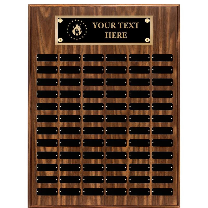 18"X24"72 PLT PRPTL WALNUT PLQ