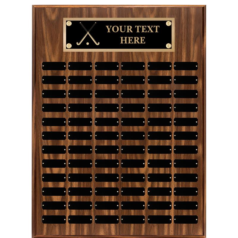 18"X24"72 PLT PRPTL WALNUT PLQ