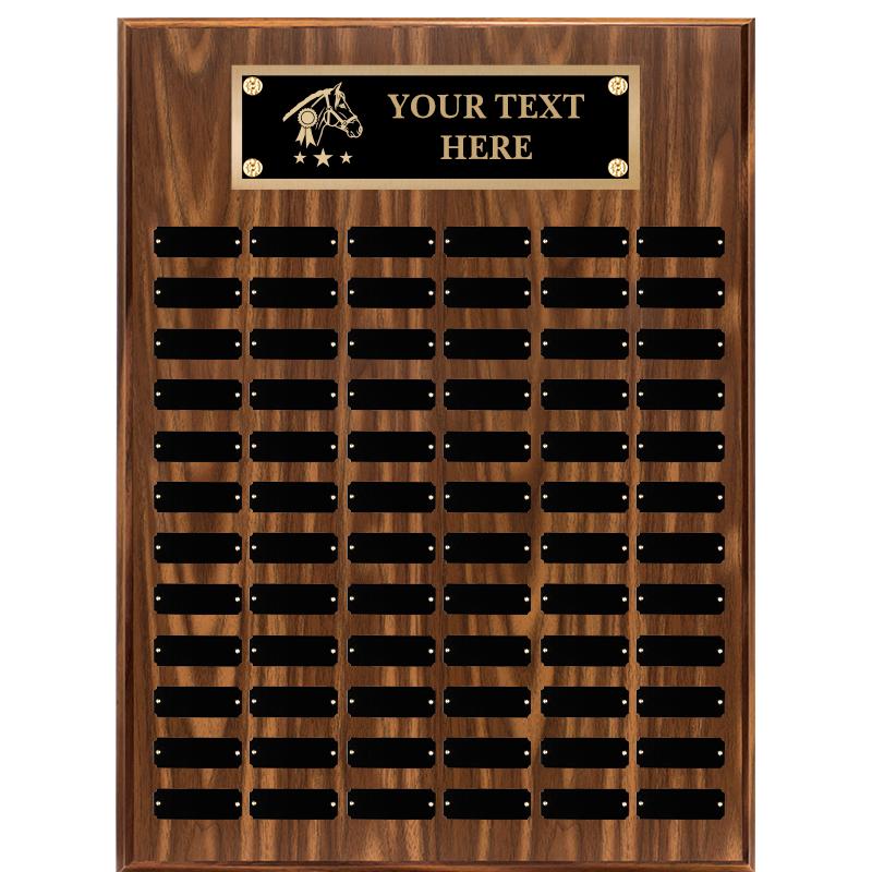 18"X24"72 PLT PRPTL WALNUT PLQ