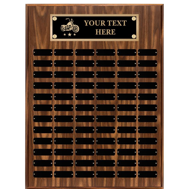 18"X24"72 PLT PRPTL WALNUT PLQ