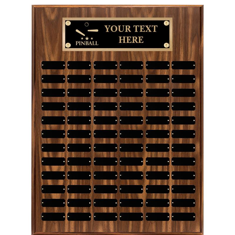 18"X24"72 PLT PRPTL WALNUT PLQ