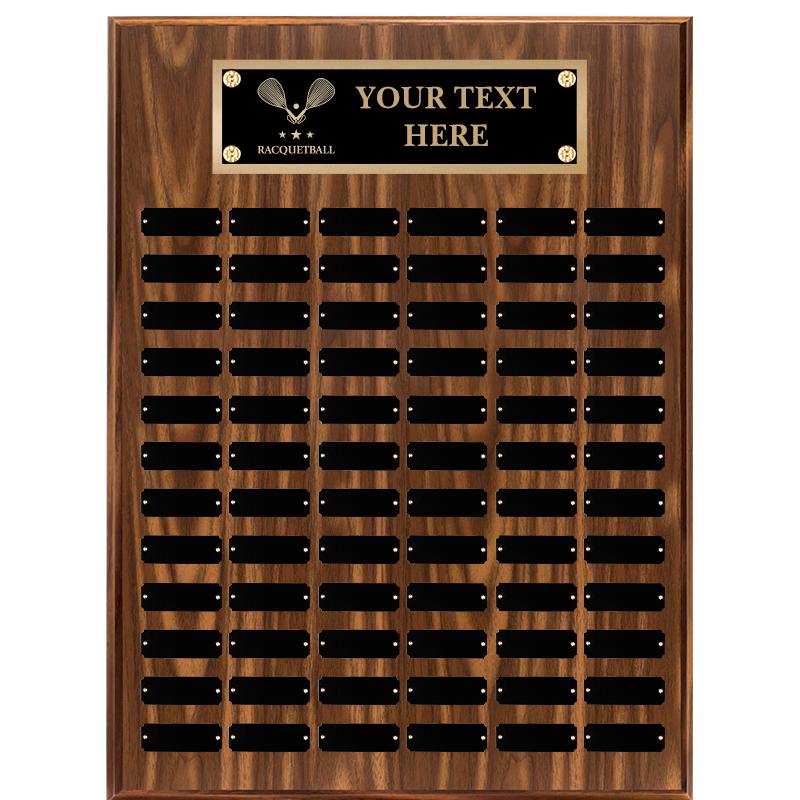 18"X24"72 PLT PRPTL WALNUT PLQ