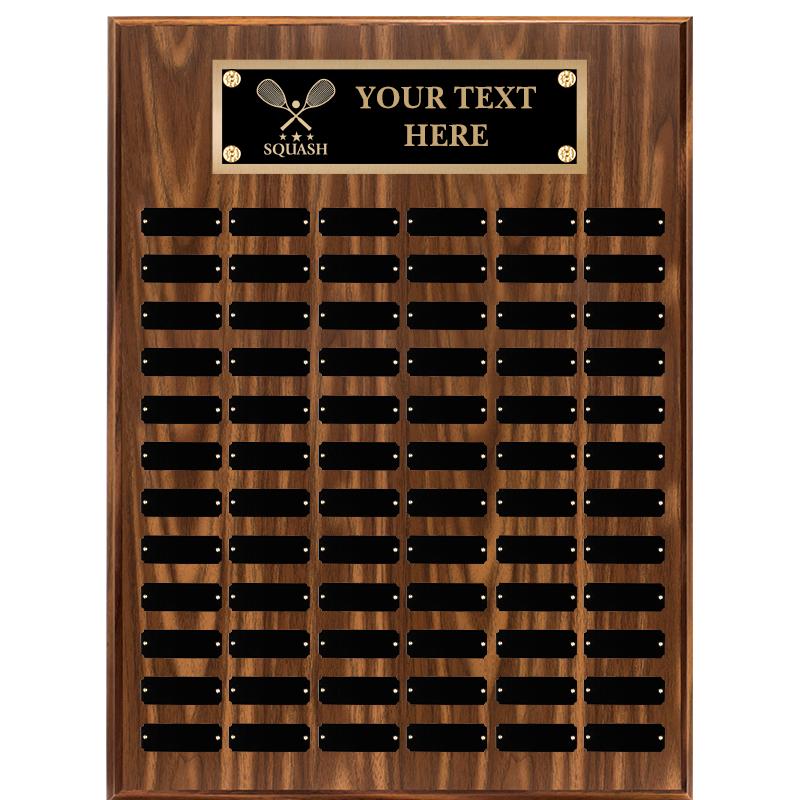 18"X24"72 PLT PRPTL WALNUT PLQ