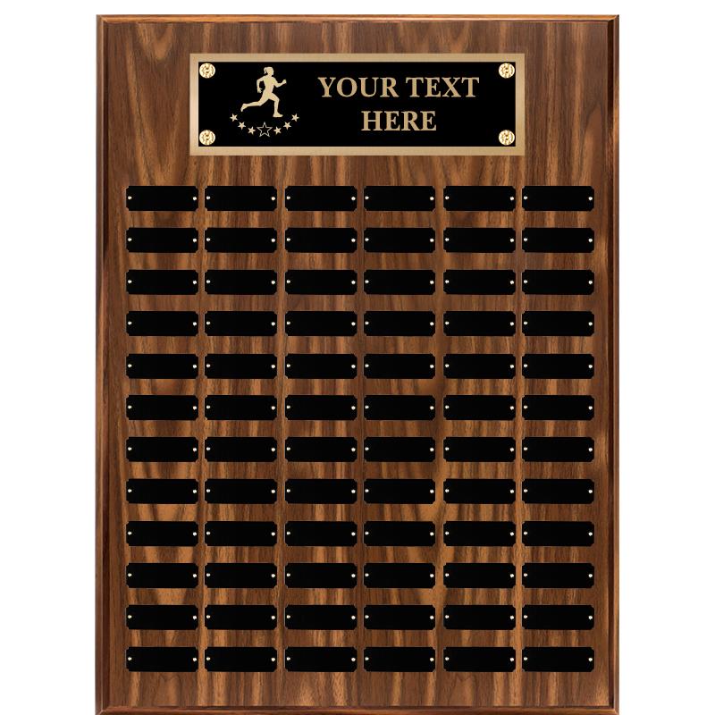 18"X24"72 PLT PRPTL WALNUT PLQ