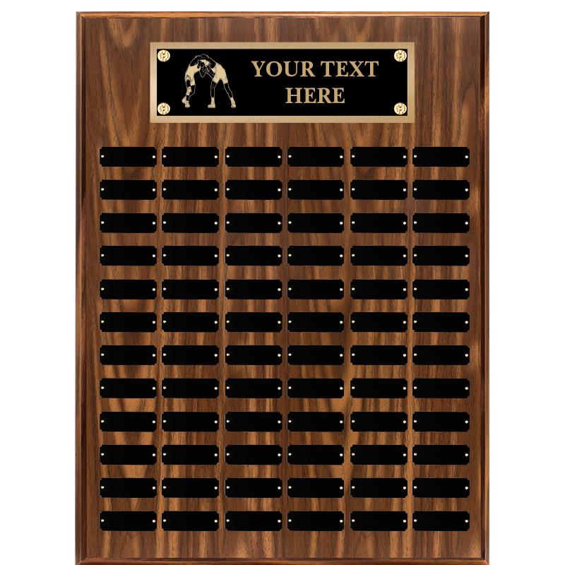 18"X24"72 PLT PRPTL WALNUT PLQ