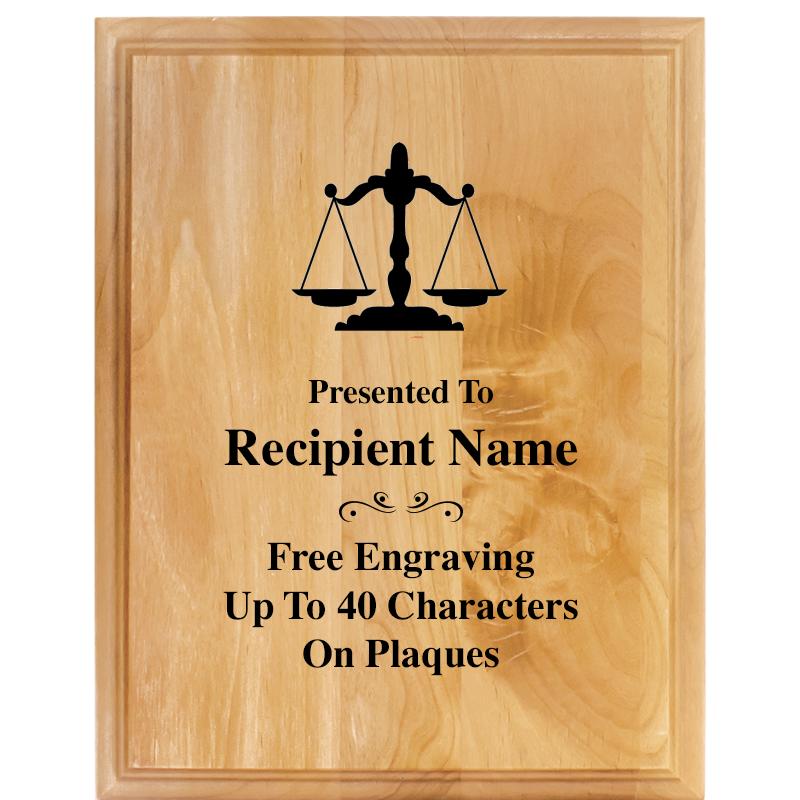 7"X9" ALDER WOOD PLAQUE