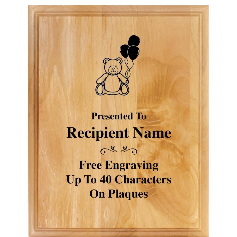 7"X9" ALDER WOOD PLAQUE