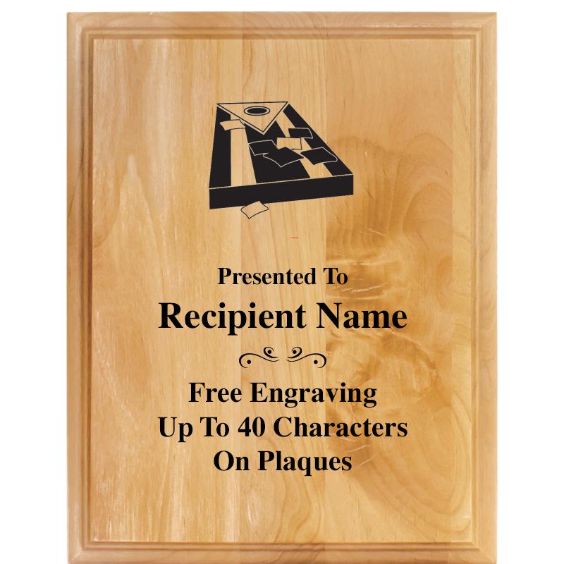 7"X9" ALDER WOOD PLAQUE