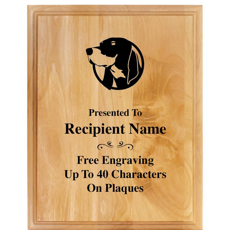 7"X9" ALDER WOOD PLAQUE