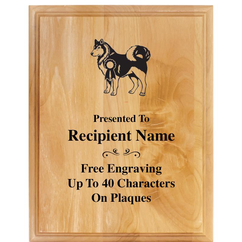 7"X9" ALDER WOOD PLAQUE