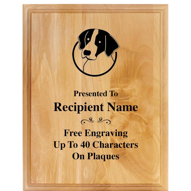 7"X9" ALDER WOOD PLAQUE