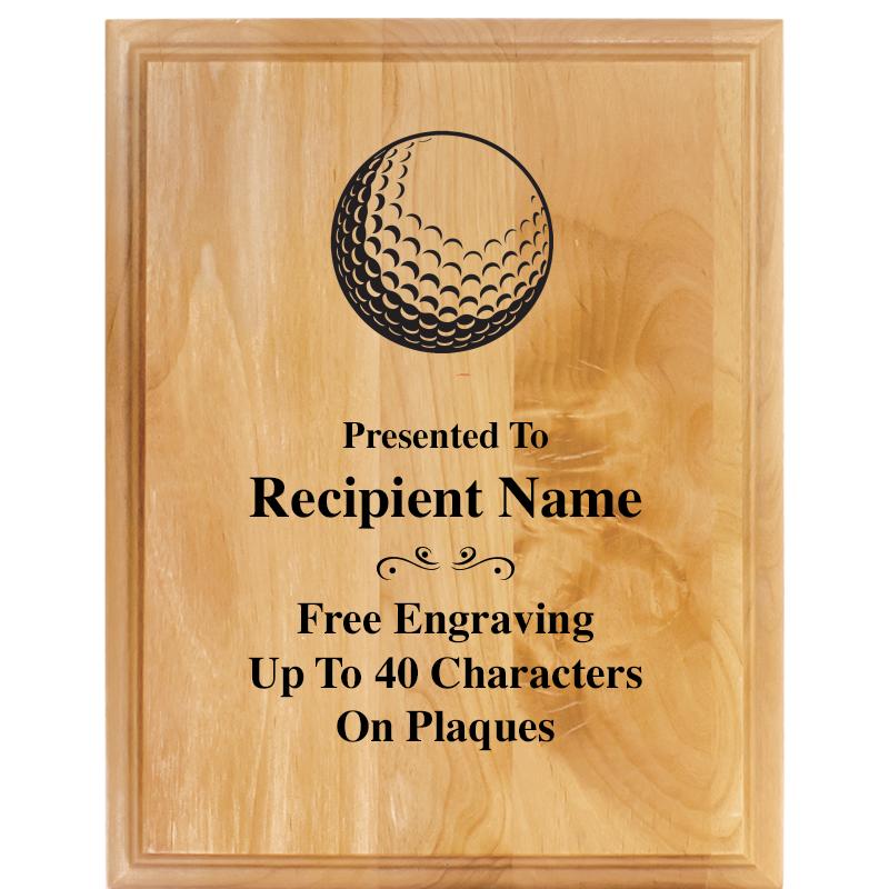 7"X9" ALDER WOOD PLAQUE