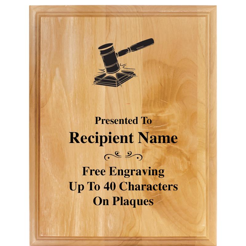 7"X9" ALDER WOOD PLAQUE