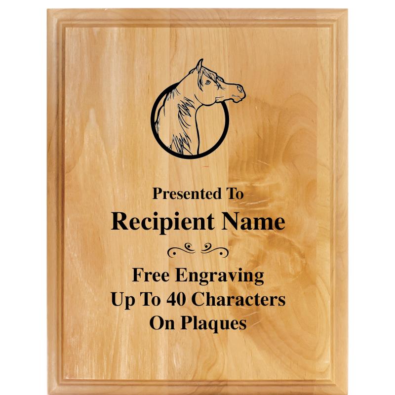 7"X9" ALDER WOOD PLAQUE