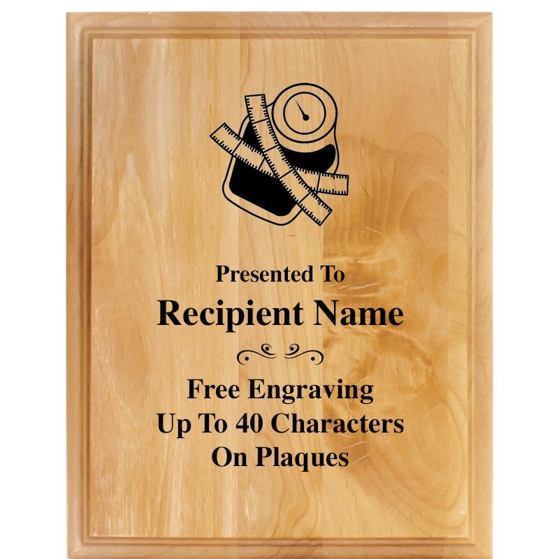 7"X9" ALDER WOOD PLAQUE